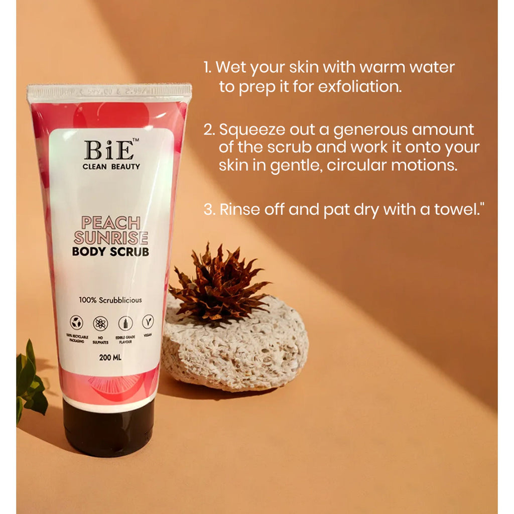 BiE Peach Sunrise Body Scrub | Grocsy