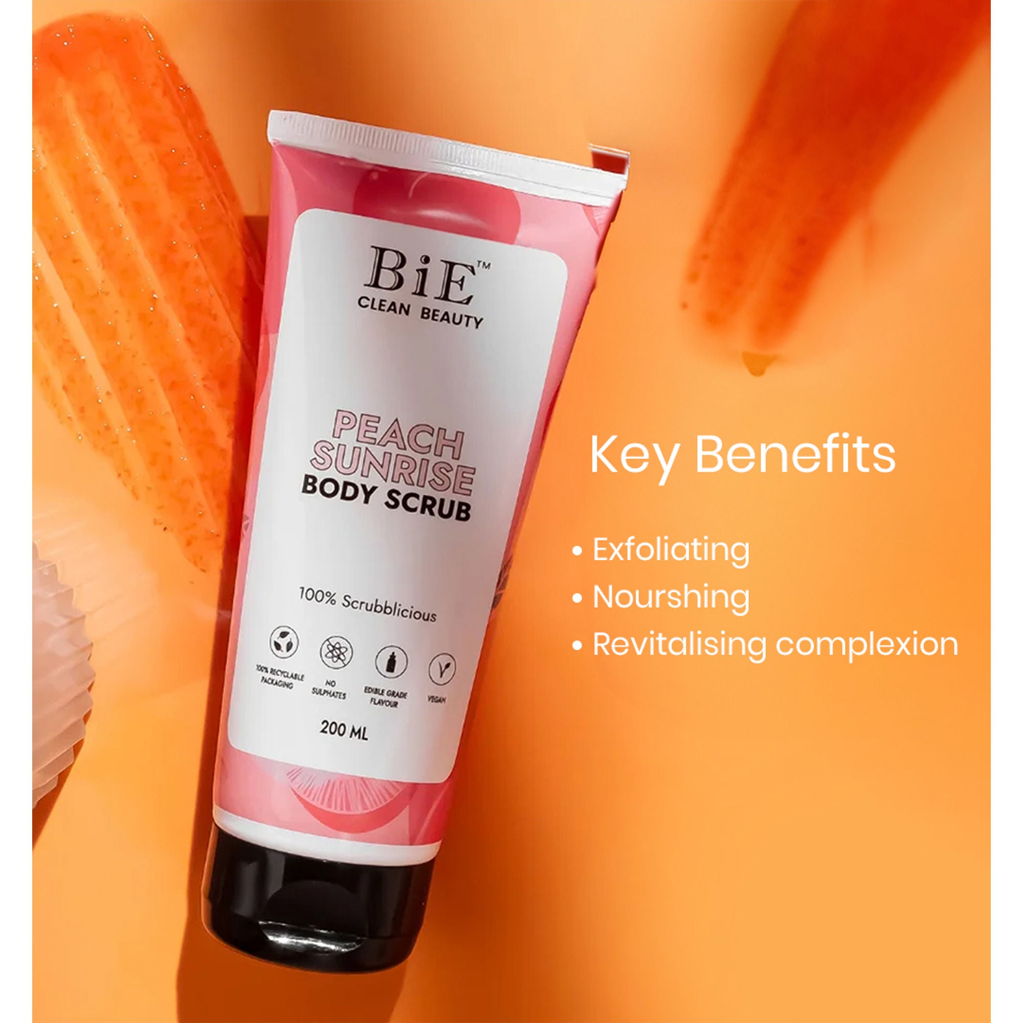 BiE Peach Sunrise Body Scrub | Grocsy