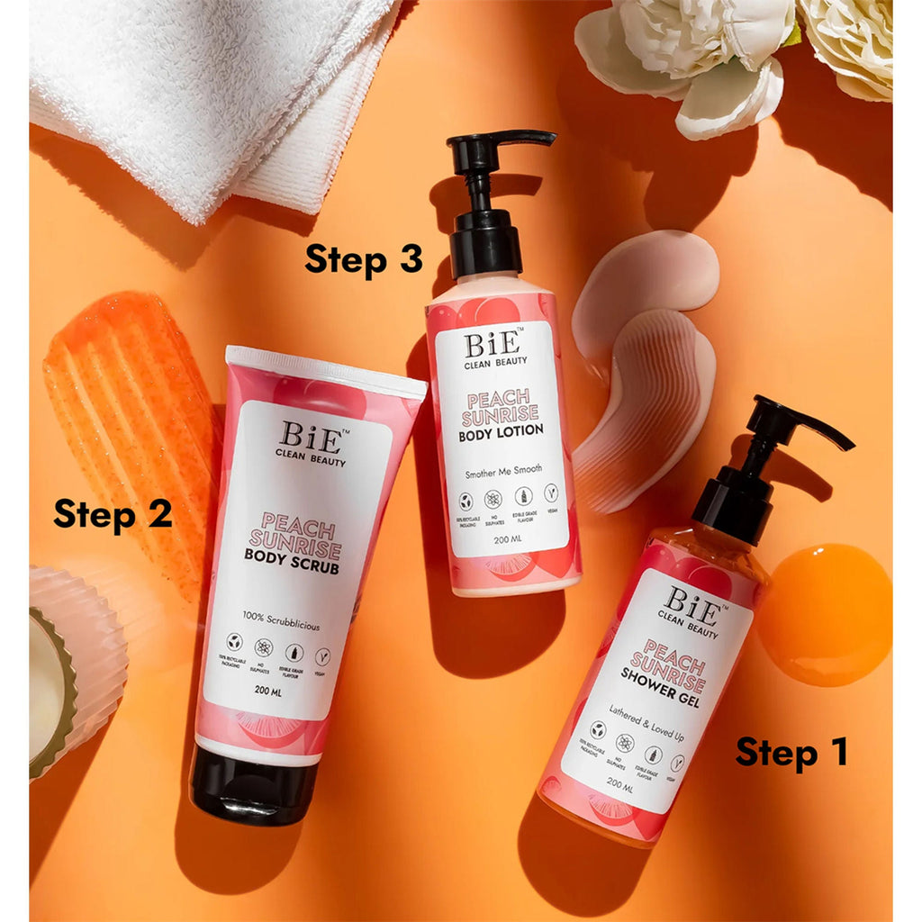 BiE Peach Sunrise Body Scrub | Grocsy