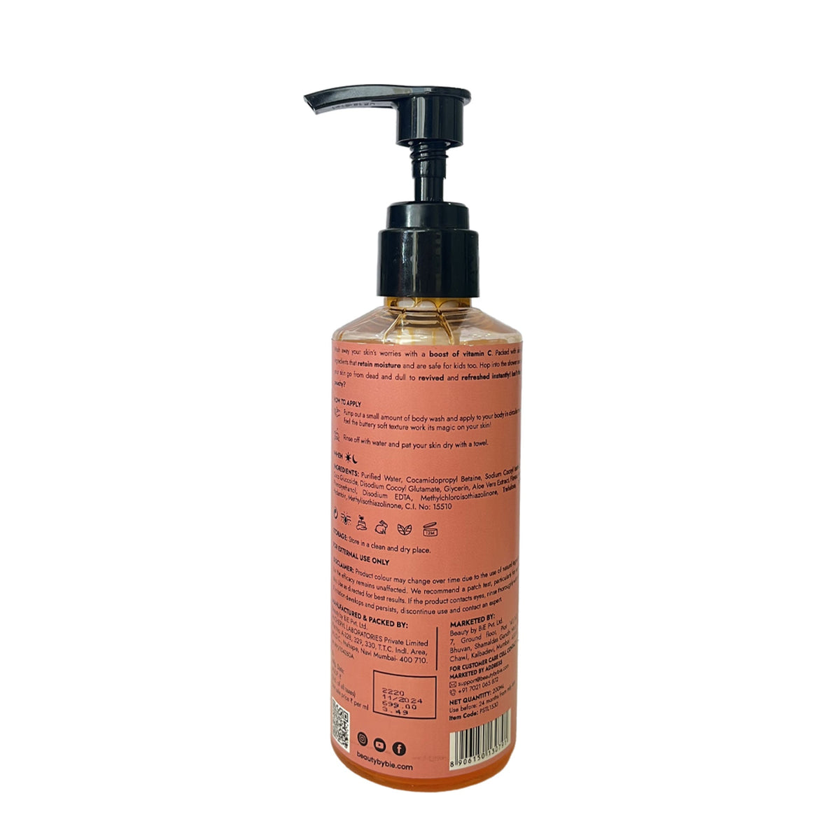 BiE Peach Sunrise Body Lotion with Hyaluronic Acid & Niacinamide | Grocsy