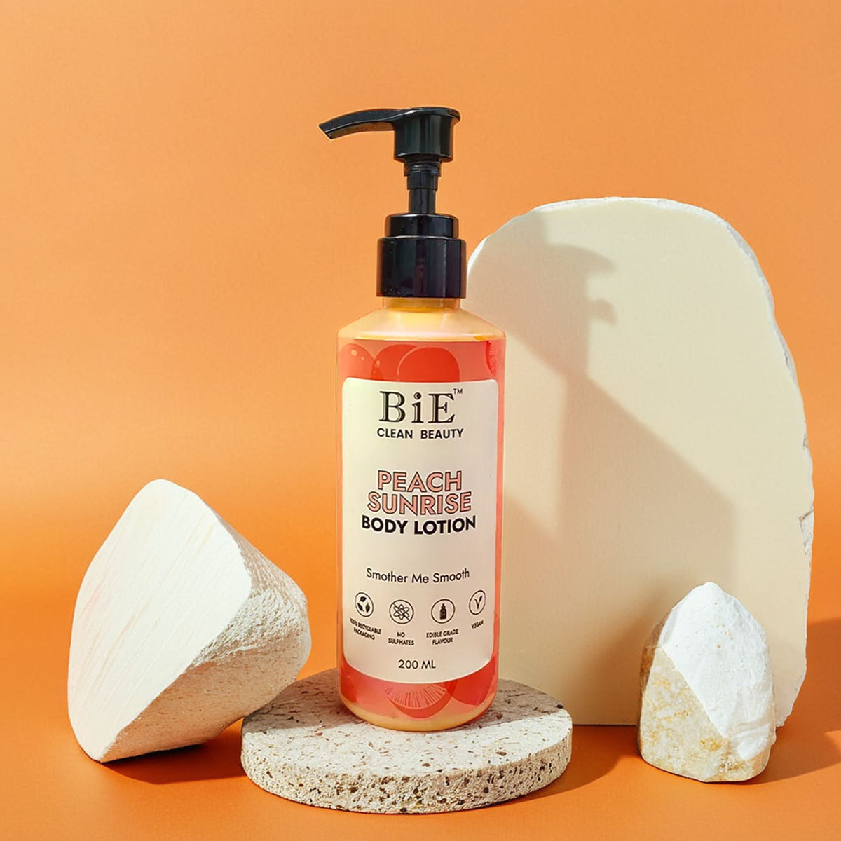 BiE Peach Sunrise Body Lotion with Hyaluronic Acid & Niacinamide | Grocsy