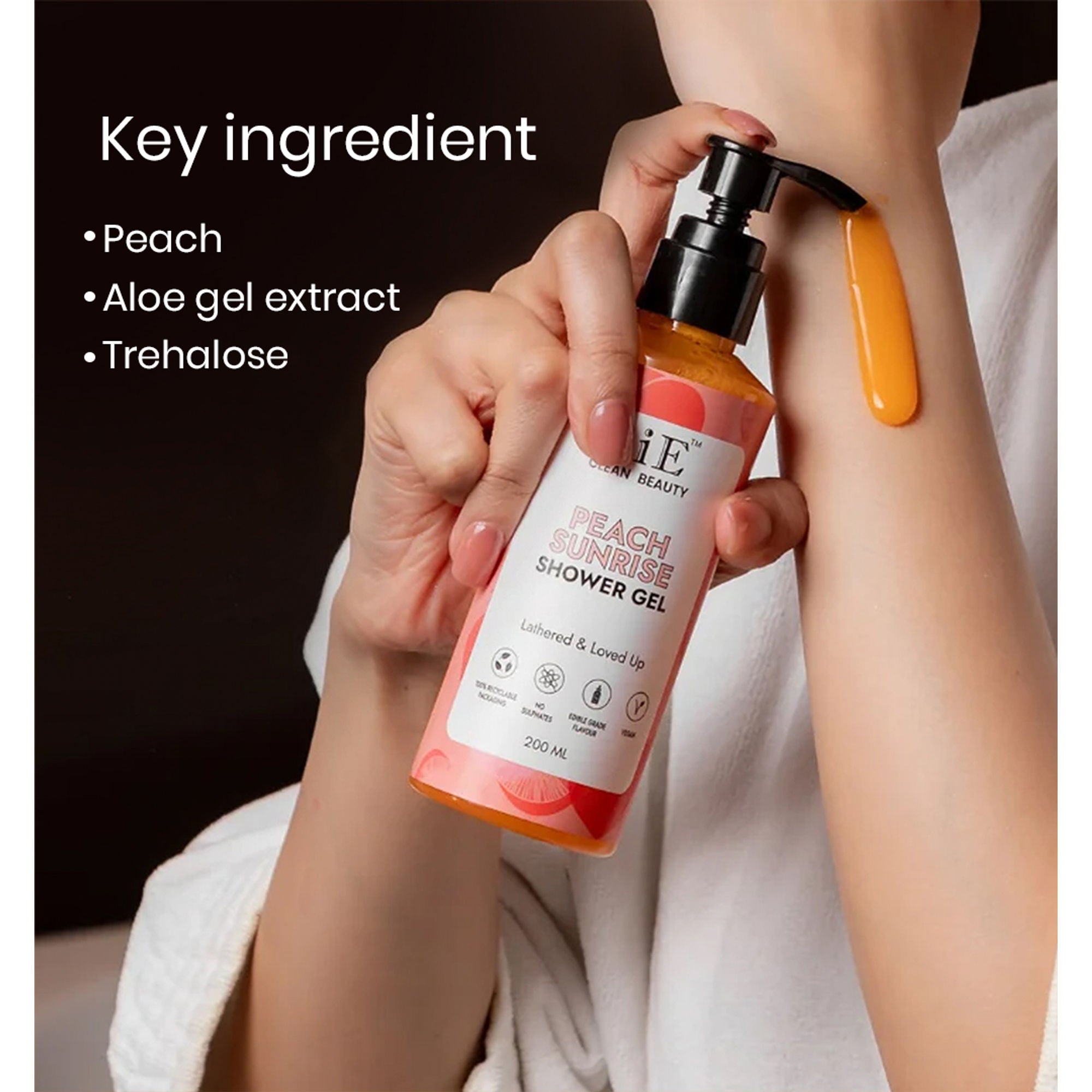 BiE Peach Sunrise Shower Gel | Grocsy