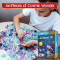Advit Toys Educational Space Jigsaw Puzzle Game for Kids, Girls & Boys Fun and Learn | Educational Space Puzzle for Learning & Skill Development (100 Pieces + Book Inside) | Grocsy