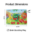Advit Toys Fruit Jigsaw Puzzles for Kids for Ages 2-5 Puzzle | Preschool Fruit Learning Puzzle for Kids (24 Pieces + Fun Fact Book) | Grocsy