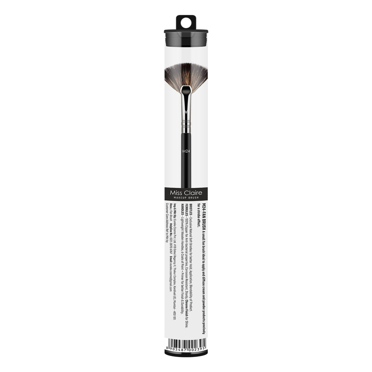 Miss Claire M24 - Fan Brush - Chrome | Grocsy