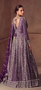 Anaita Red Chinon Stitched Anarkali Suits With Embroidery & Sequence Work | Grocsy