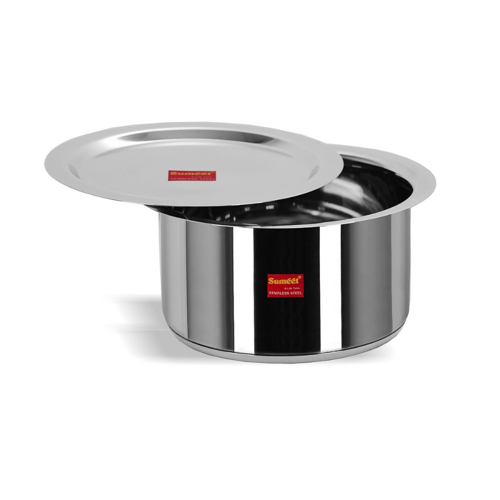 Sumeet Stainless Steel Encapsulated Bottom Induction & Gas Stove Friendly Container | Grocsy