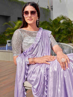 Tikhi Imli Lavender Embellished Saree | Grocsy