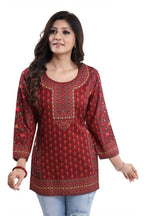 Snehal Creations Style Galore Summer Cool Printed Short Kurti Tunic | Grocsy