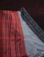 Grey Colour Contrast Thread Border Khadi Cotton Saree By Gayathri Reddy Designer Studio | Grocsy