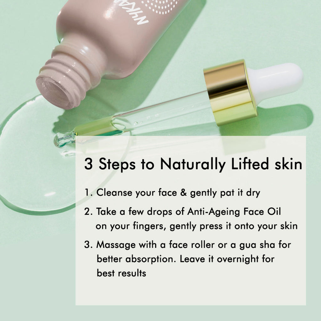Nykaa Naturals Anti-Ageing Serum with Pomegranate & Marula Oil for Nourished skin and Collagen Boost | Grocsy