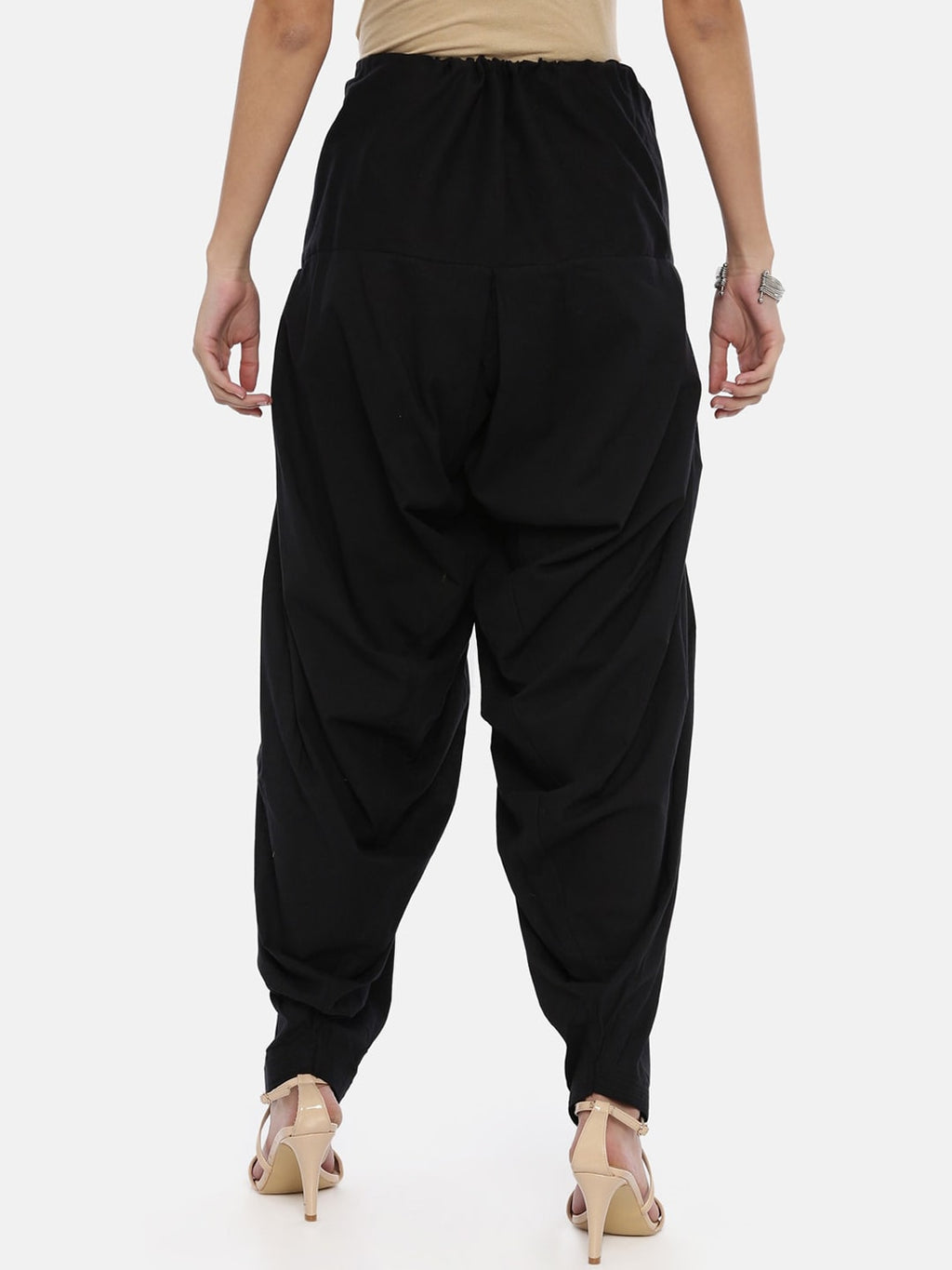 Souchii Black Solid Patiala | Grocsy