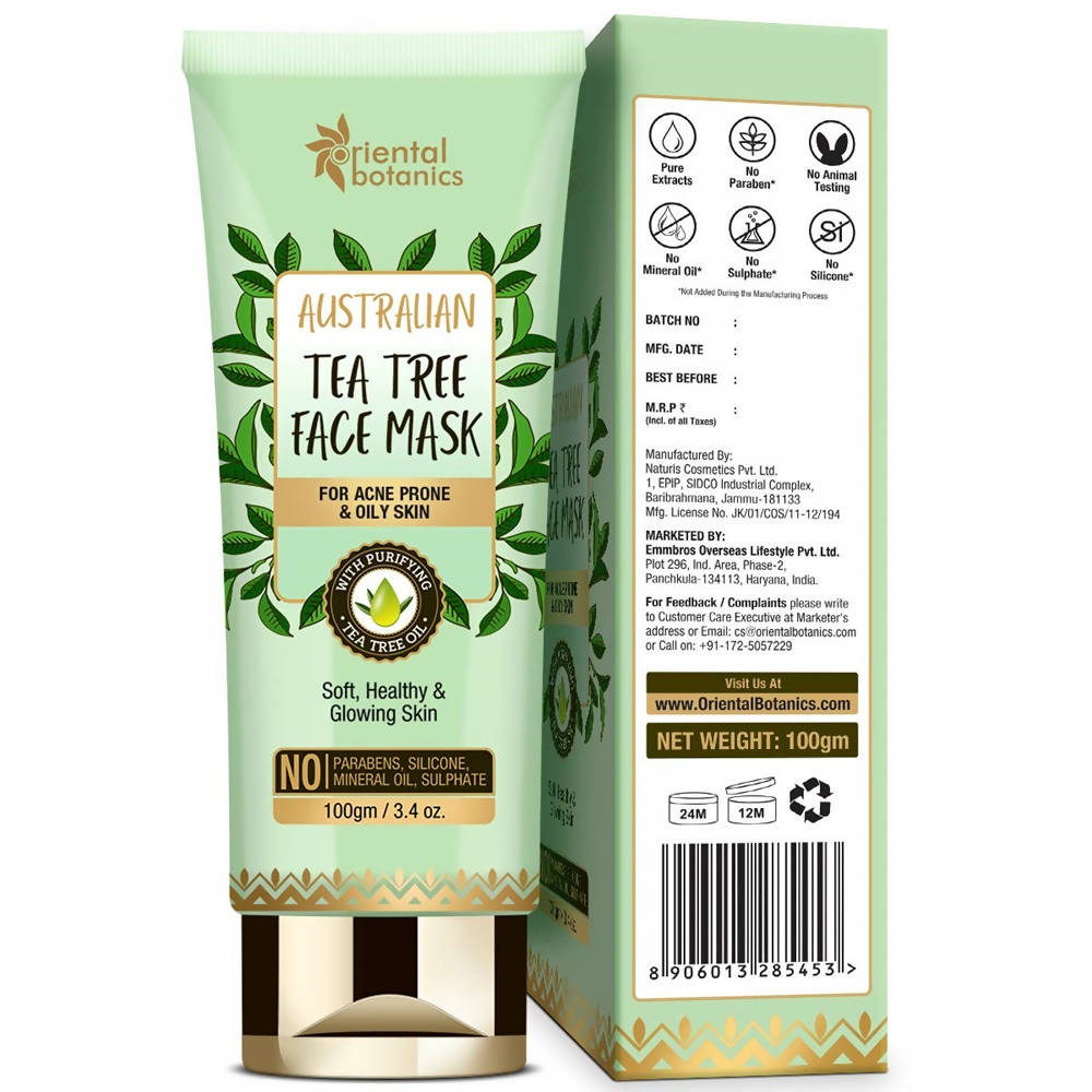 Oriental Botanics Australian Tea Tree Face Mask | Grocsy