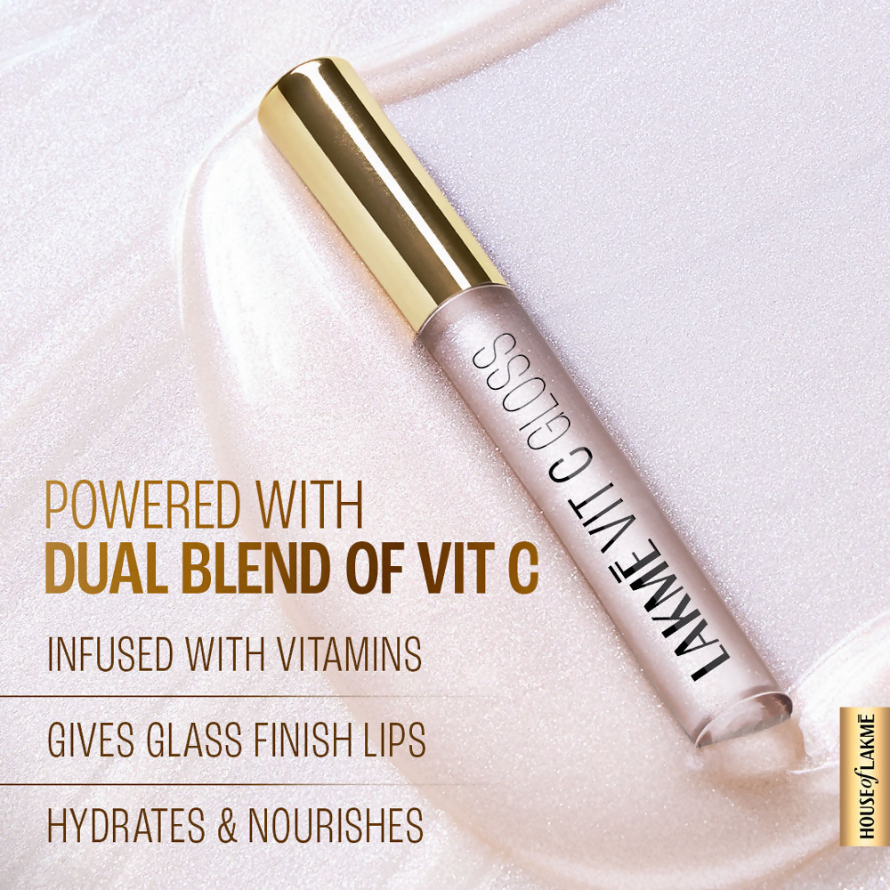 Lakme Superglow Vit C Gloss - Pearl | Grocsy