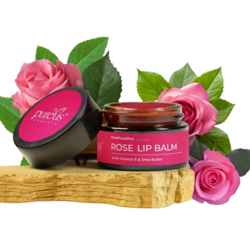 Pureus Herbals Madhuadhar Rose Lip Balm | Grocsy