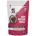 MuscleBlaze Fit High Protein Muesli - Dark Chocolate & Cranberry