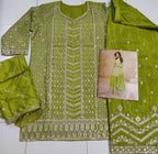 Anaita Green Chinon Sequence Embroidered Readymade Salwar Suit | Grocsy