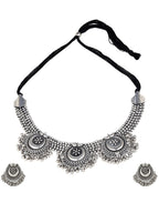 Cardinal Silver Oxidized Jewellery Set | Grocsy