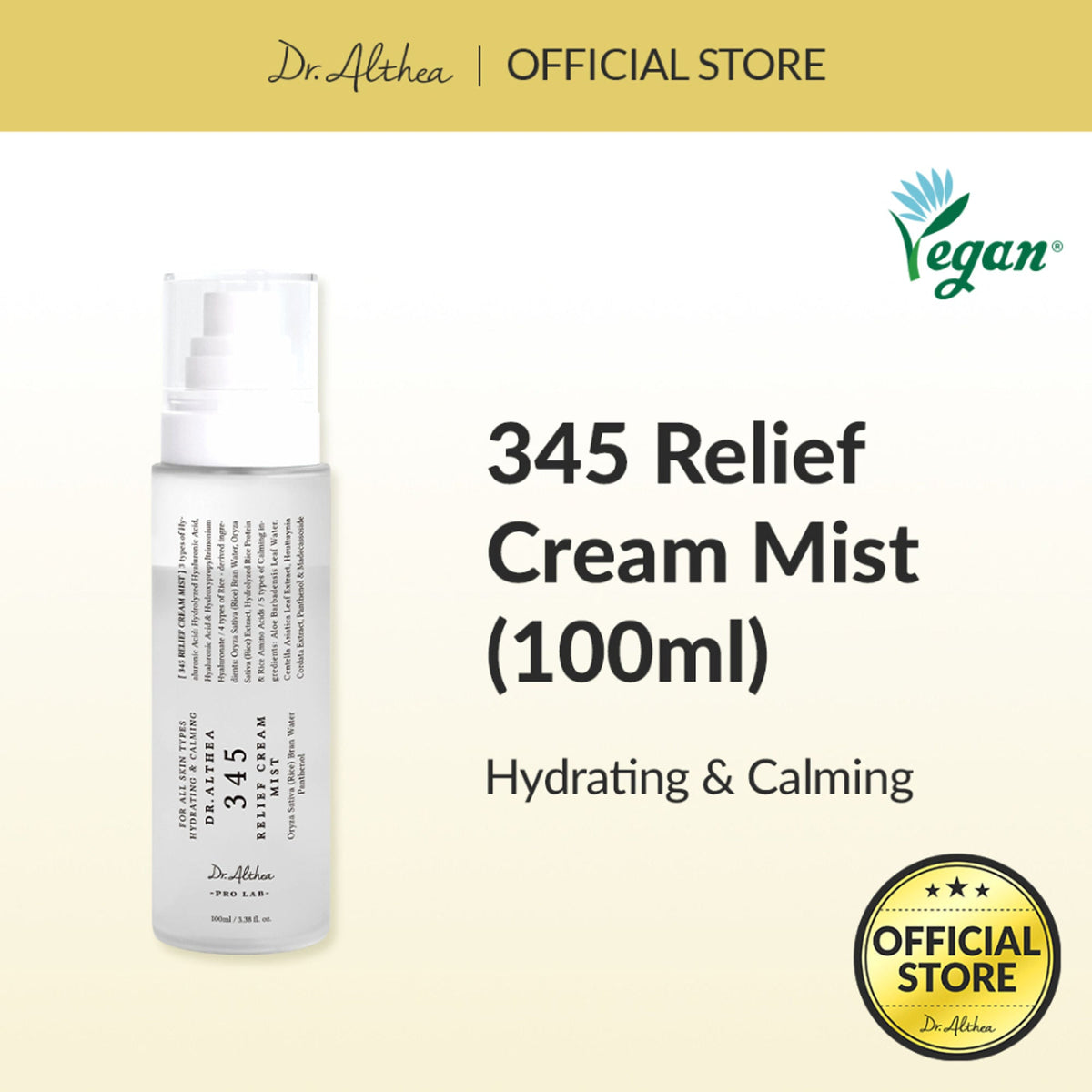 Dr.Althea 345 Relief Cream Mist | Grocsy