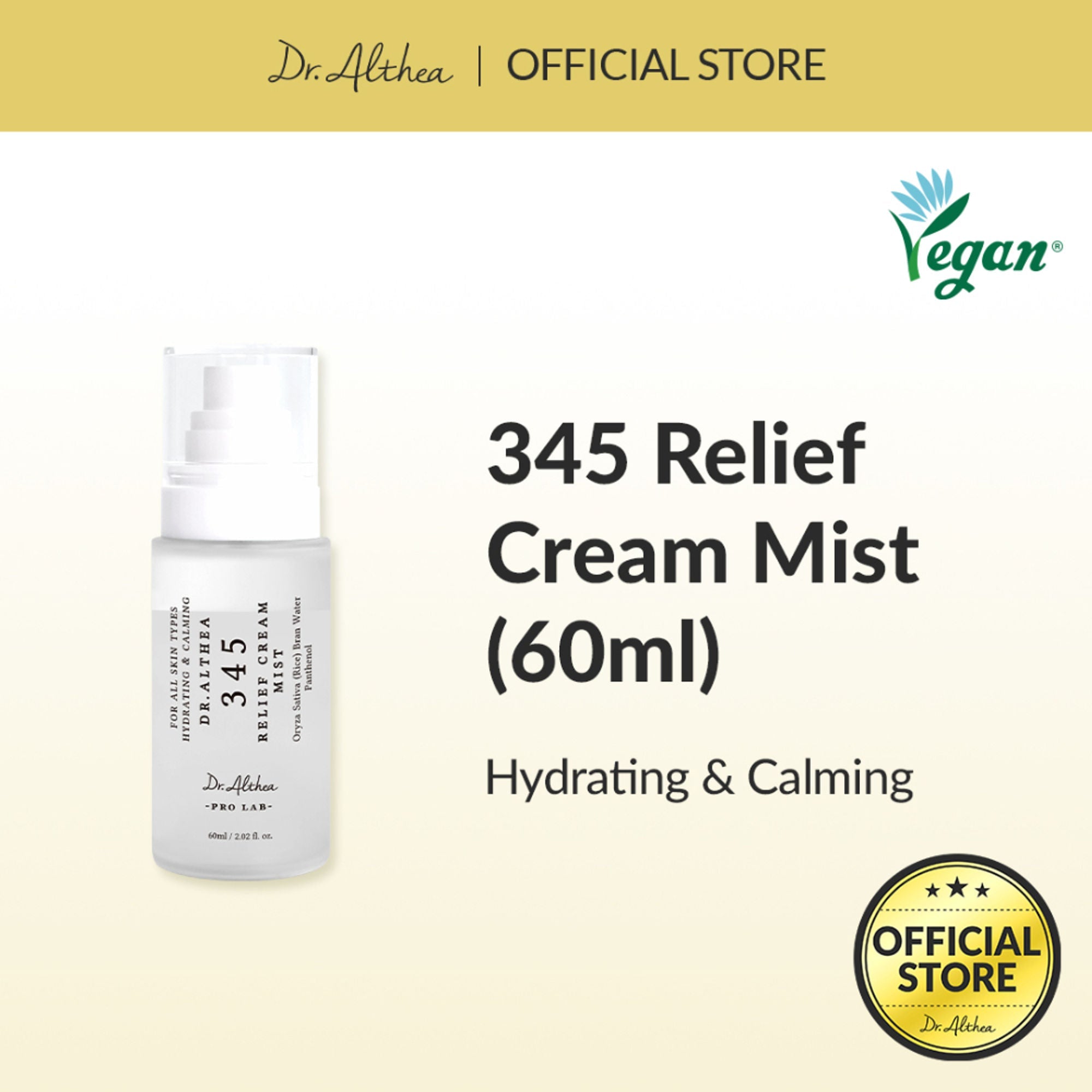 Dr.Althea 345 Relief Cream Mist | Grocsy