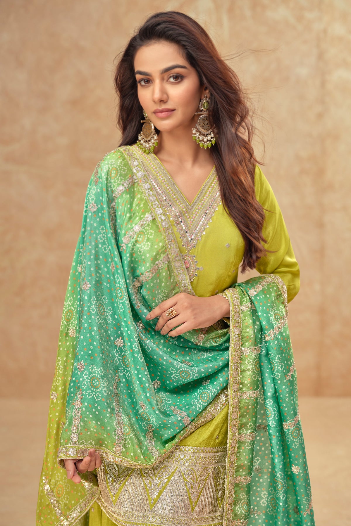 Evanik Party Wear Cosmos Silk With Sequins Embroidered Work Palazzo Set | Grocsy