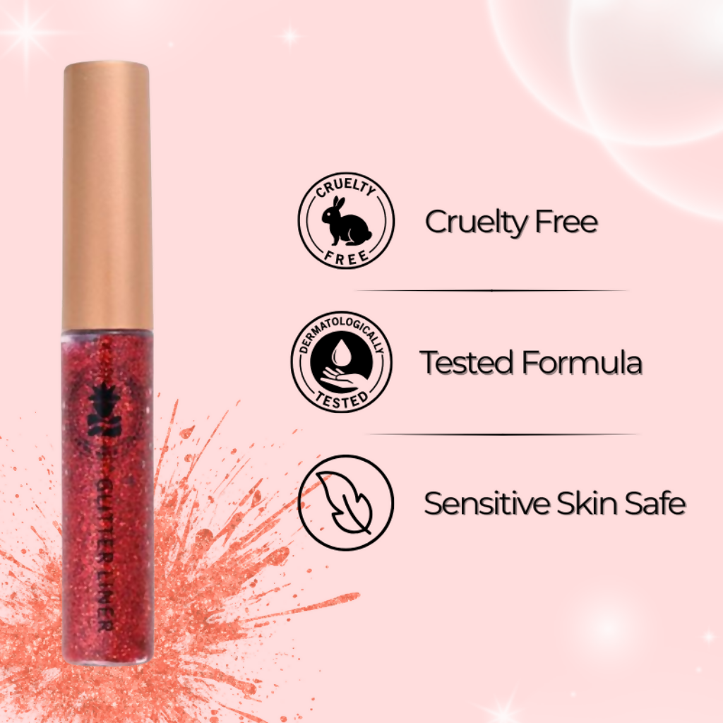 BOBI Glitter Eyeliner Red Diamond Sparkle Finish | Grocsy