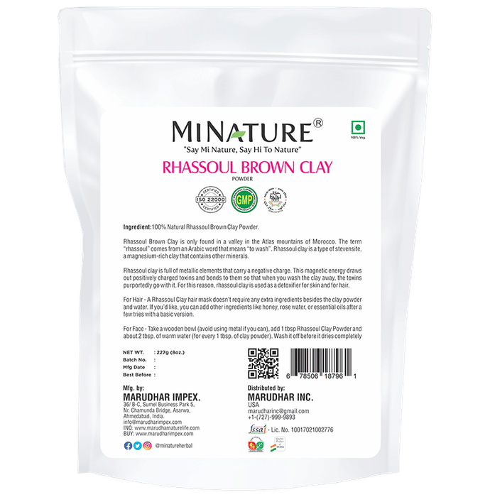 Minature Rhassoul Brown Clay Powder | Grocsy