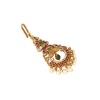 Nuyug 18K Gold Plated Ethereal Dual Color Maang Tikka | Grocsy
