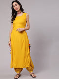 Aks Sleeveless High-Slit Kurta | Grocsy