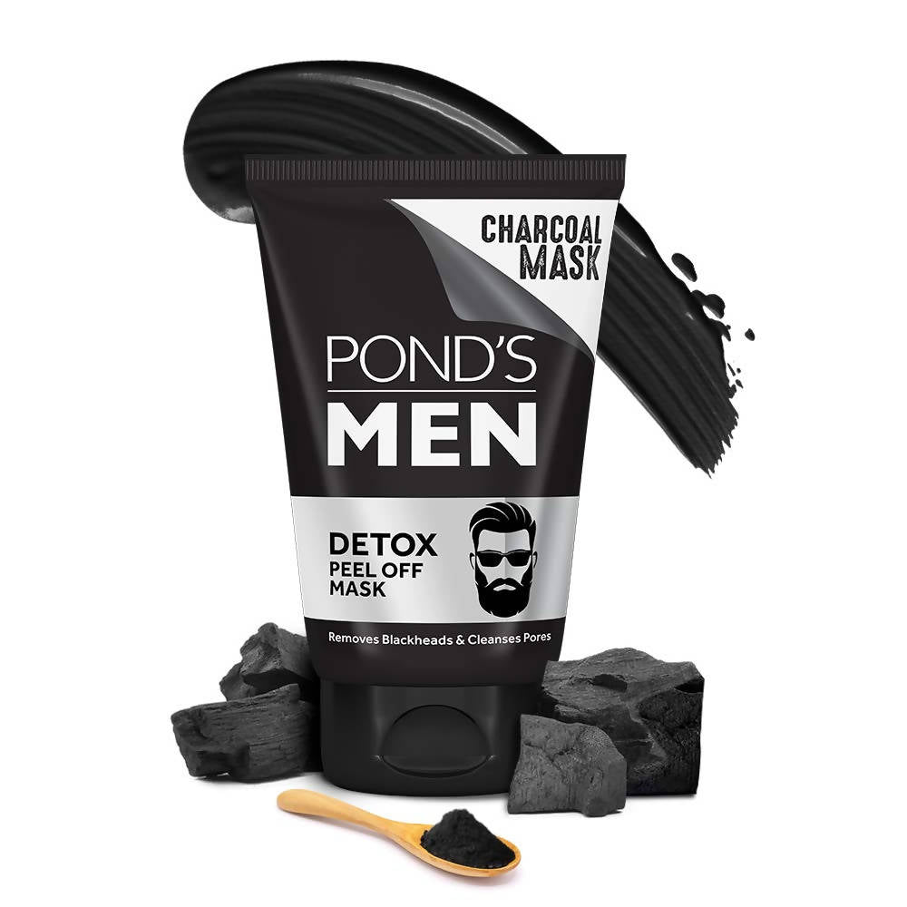 Ponds Men Charcoal Blackhead Removal Detox Peel Off Mask | Grocsy