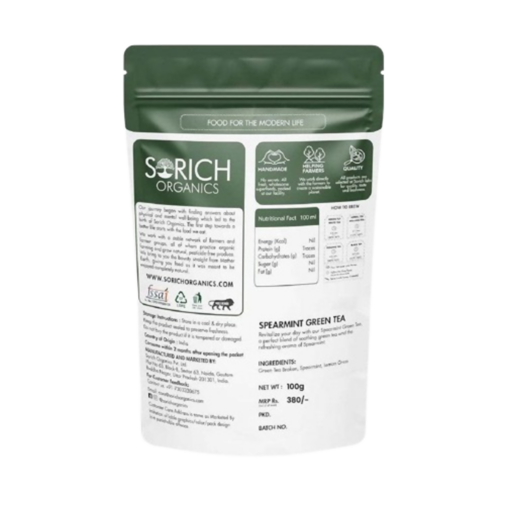 Sorich Organics Spearmint Green Tea | Grocsy