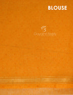 Shades of Light Apple Green And Yellow Colour Blouse Ikat Design Semi Chanderi Saree By Gayathri Reddy Designer Studio | Grocsy