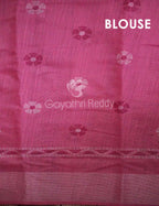 Pink Colour Printed Design Semi Chanderi Office/Regular Wear By Gayathri Reddy Designer Studio | Grocsy