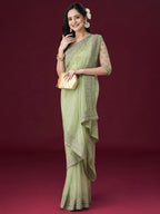 kasee Ethnic Motifs Embellished Net Sarees | Grocsy