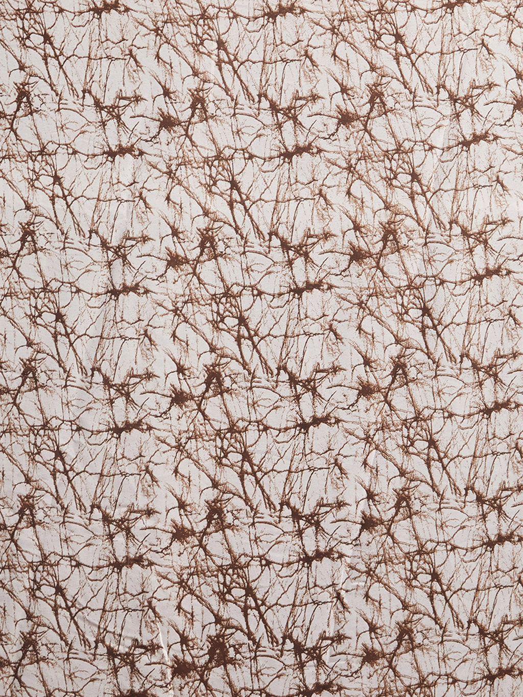 Tikhi Imli Brown & White Poly Georgette Printed Saree | Grocsy