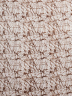 Tikhi Imli Brown & White Poly Georgette Printed Saree | Grocsy