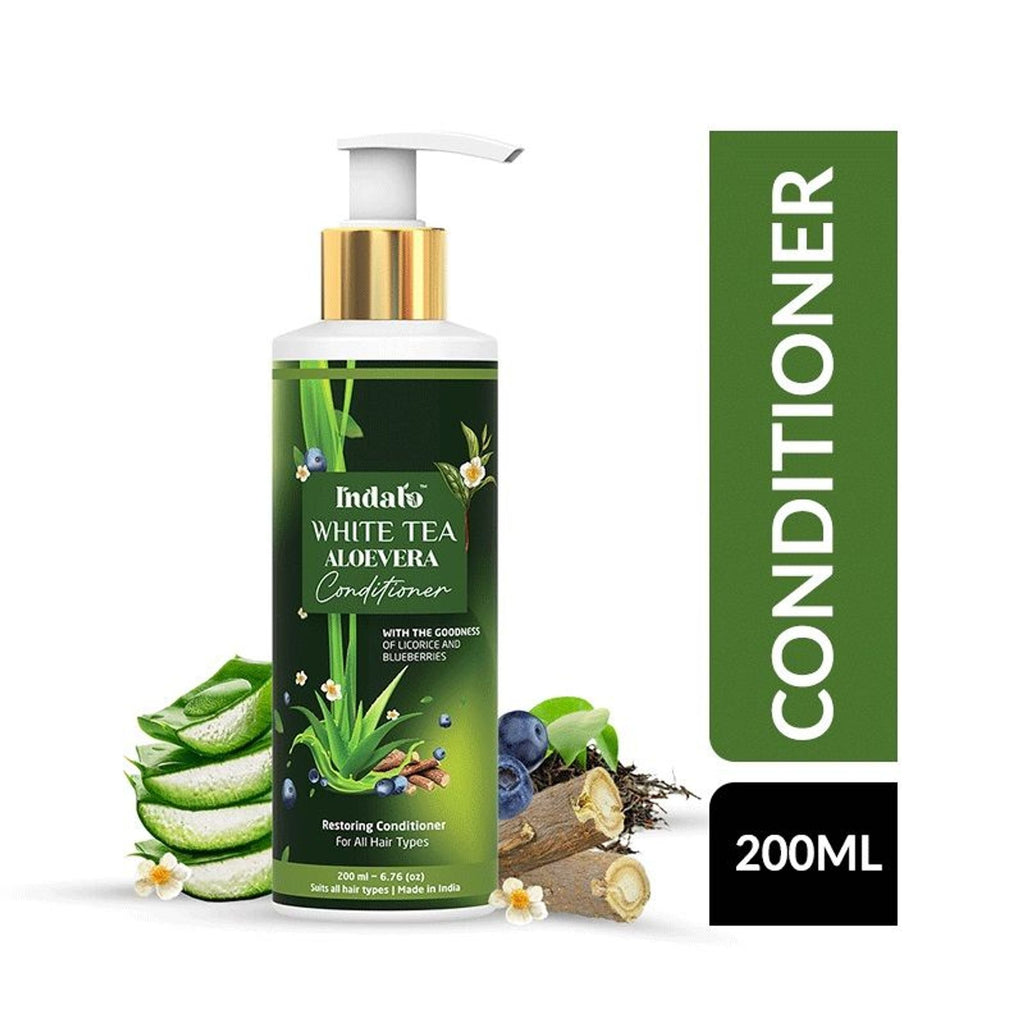 Indalo White Tea Aloe Vera Conditioner For Oily Hair | Grocsy