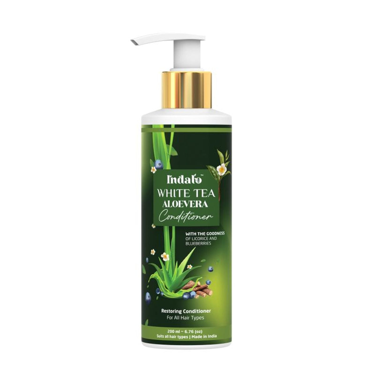 Indalo White Tea Aloe Vera Conditioner For Oily Hair | Grocsy