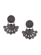 Shoshaa Silver-Toned Classic Chandbalis Earrings | Grocsy