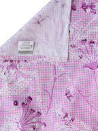 BOMBAY DYEING Pink Floral Cotton 120 TC King Bedsheet with 2 Pillow Covers | Grocsy