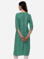 HERE&NOW Bandhani Printed Gotta Patti Kurta | Grocsy