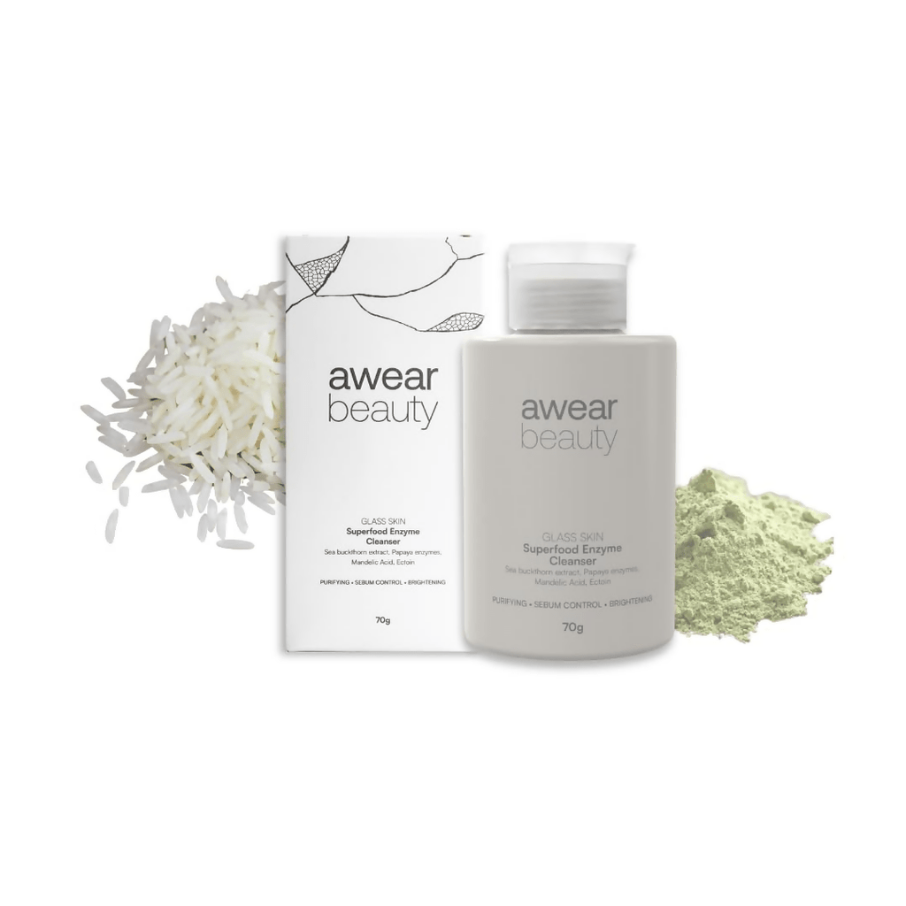 Awear Beauty Glass Skin Superfood Enzyme Cleanser | Grocsy