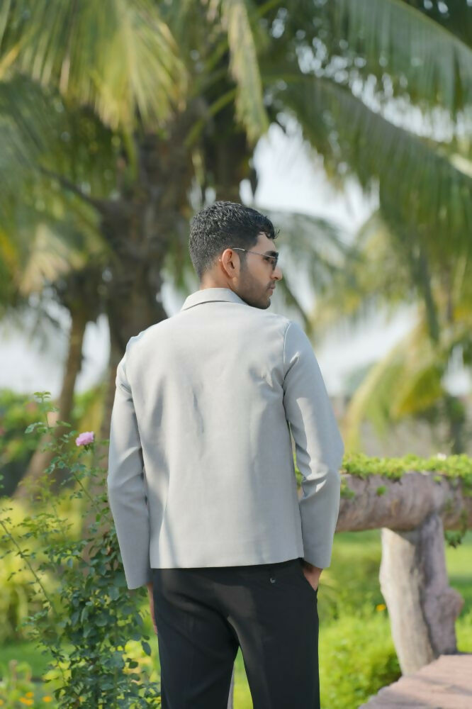 Laynox Distorted Gray Shacket by Hilo Design | Grocsy