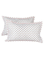 Story@home Cream-Coloured & Pink Floral Microfiber 180 TC Queen Bedsheet & 2 Pillow Covers | Grocsy