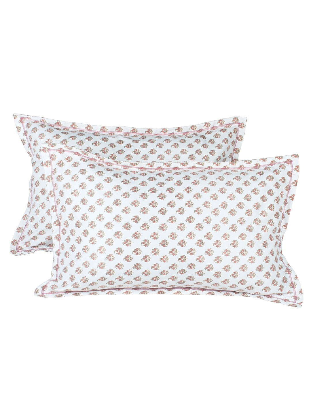 Story@home Cream-Coloured & Pink Floral Microfiber 180 TC Queen Bedsheet & 2 Pillow Covers | Grocsy
