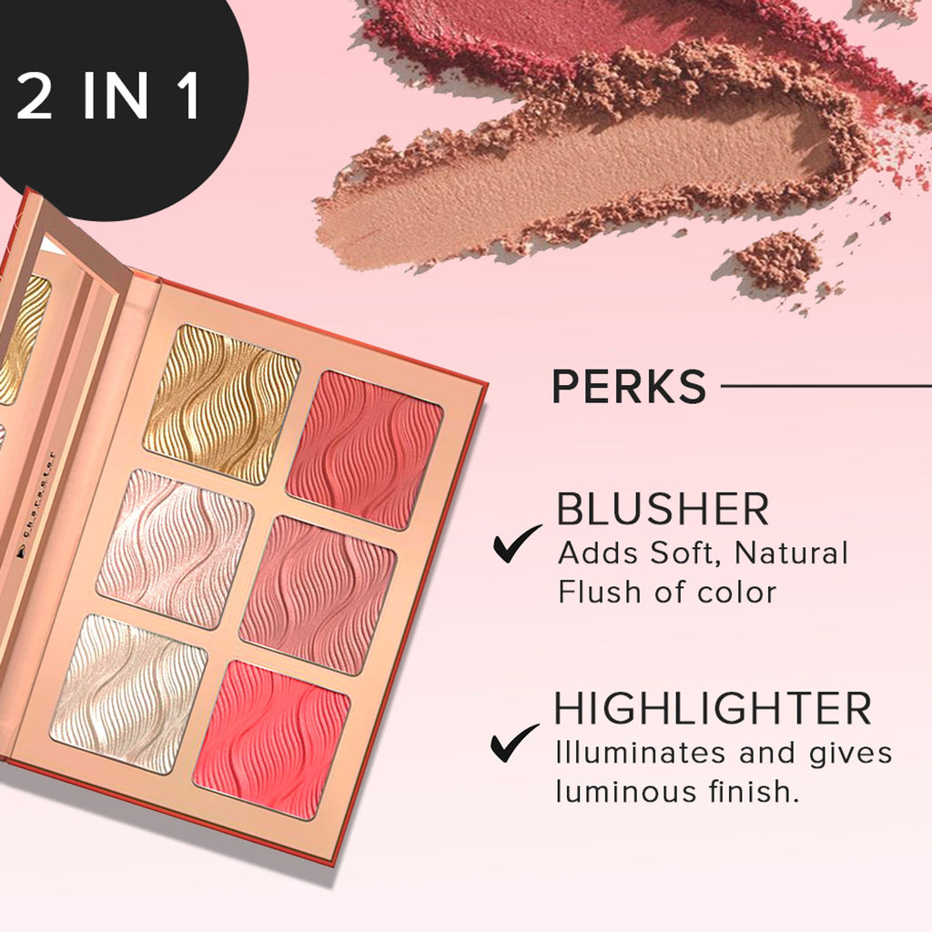 Character Glow & Blush Palette - Cbh002 | Grocsy