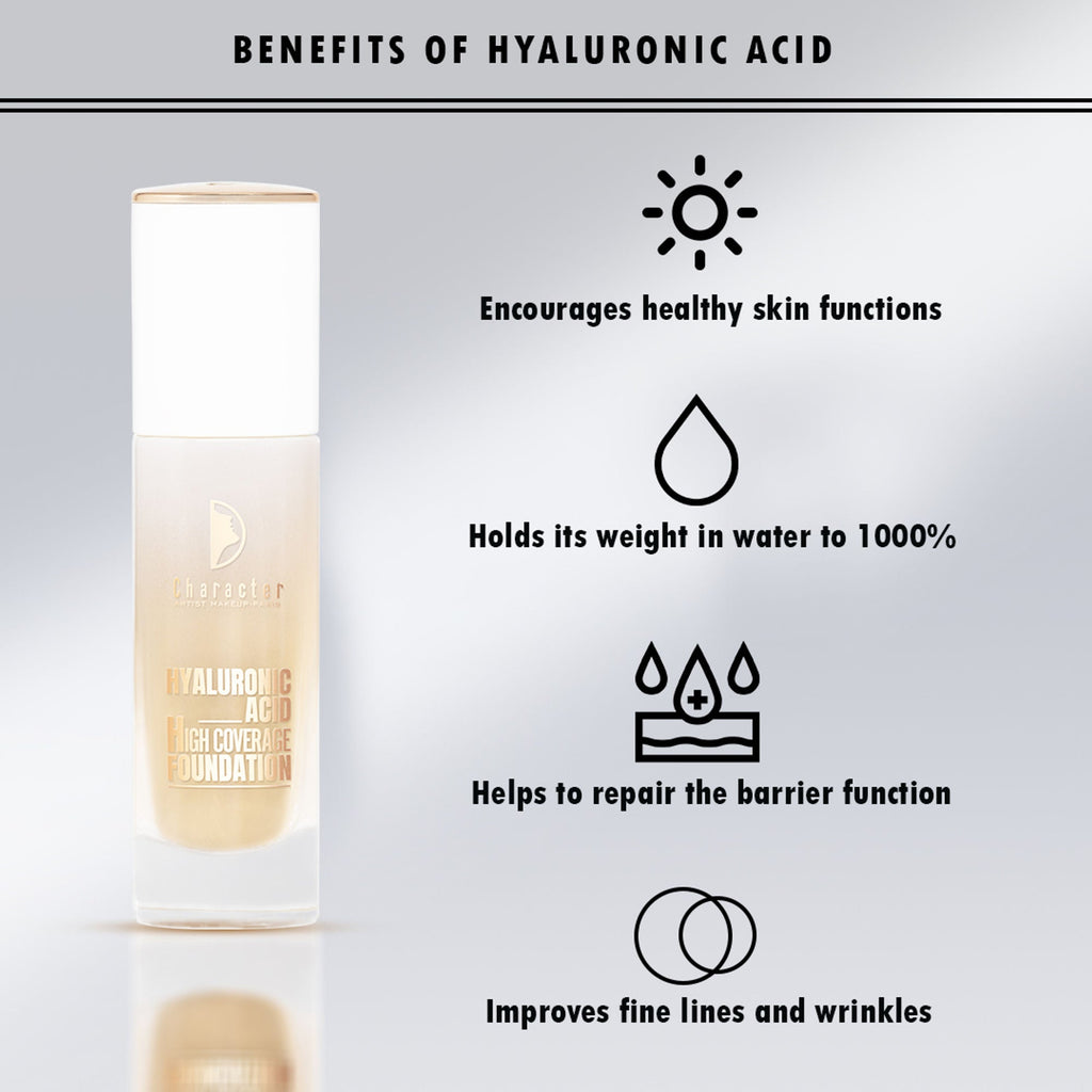 Character Hyaluronic Acid High Coverage Foundation - Tan Glow 002 | Grocsy