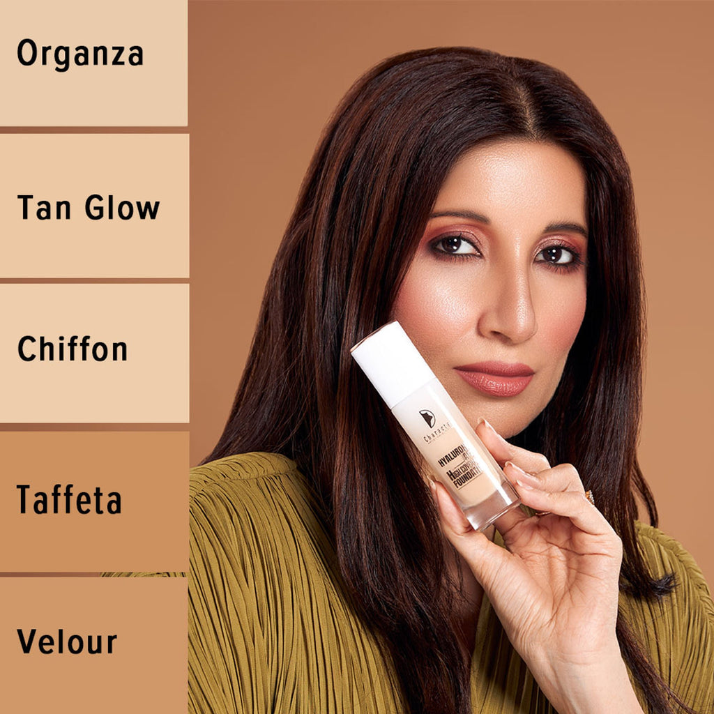 Character Hyaluronic Acid High Coverage Foundation - Tan Glow 002 | Grocsy