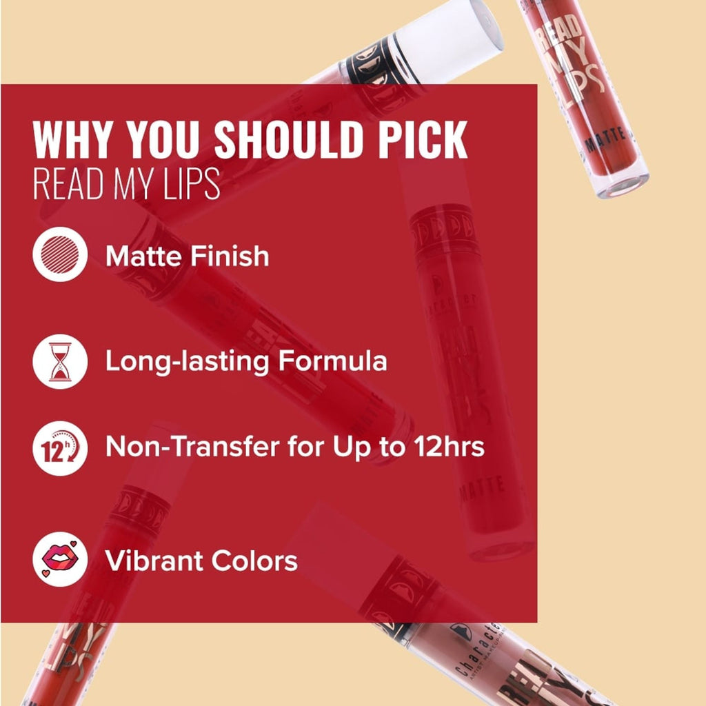 Character Read My Lips Matte Liquid Lipstick - Lovers Lip 006 | Grocsy