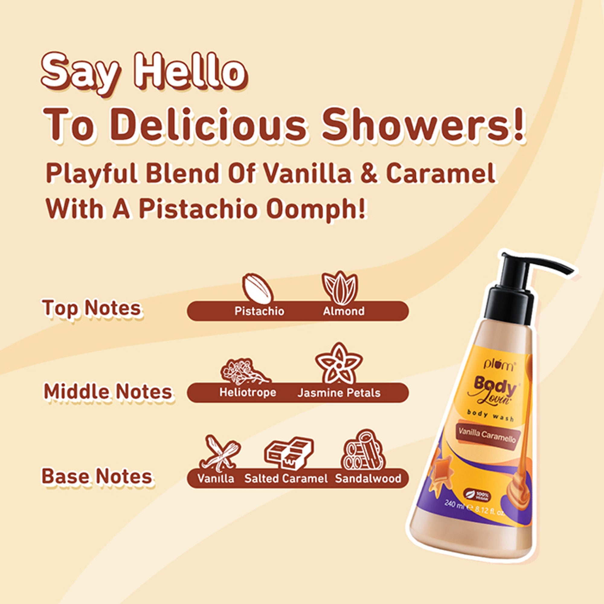 Plum Body Lovin Vanilla Caramello Body Wash | Grocsy
